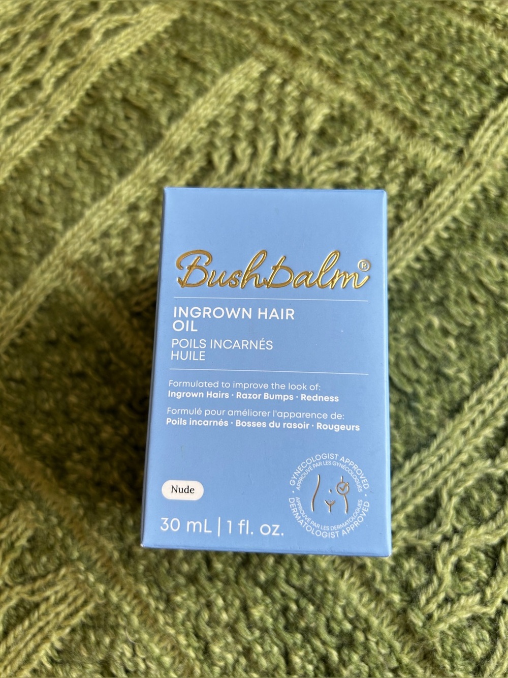 Bushbalm Nude Ingrown Hair Oil Full Size 1 fl oz / 30 mL NWT